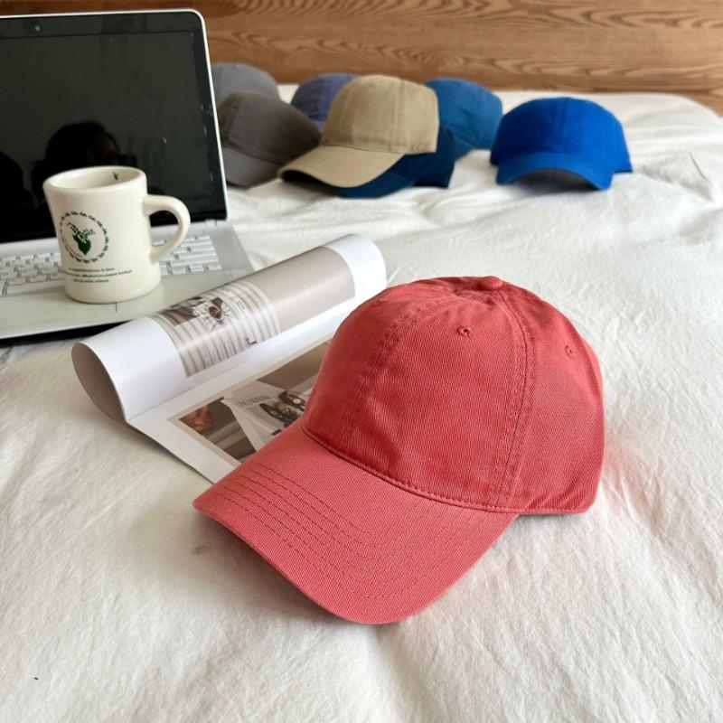 Hat Female Simple Solid Color Casual Versatile Soft Top Baseball Cap Couple Baseball Cap Male Face Small Cap