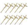 62KD 10pcs Gold Crucifix Wall Blessing Sacred Handheld Catholic Metal