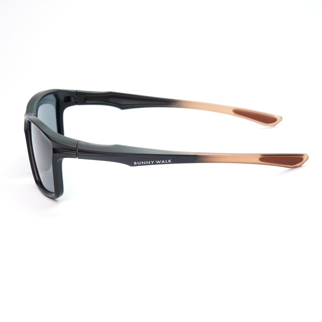 Bunny Walk Polarized Sunglasses Matte Black Clear Brown Smoke BW-025 BW-0252F &
