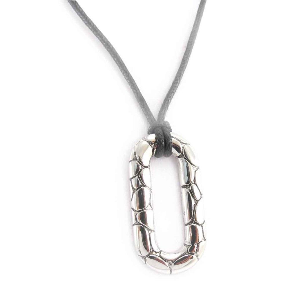 Les Trésors De Lily [J8536] — Черное серебряное колье «Килиманджаро».