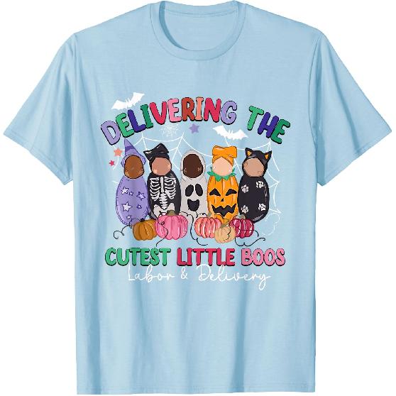 Delivering The Cutest Boos Labor & Delivery Halloween Nurse T-Shirt