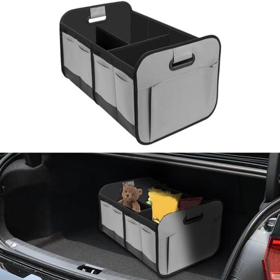 Органайзер для багажника, складной ящик для хранения, большая вместимость, несколько отделений, водонепроницаемый складной чехол для багажника автомобиля