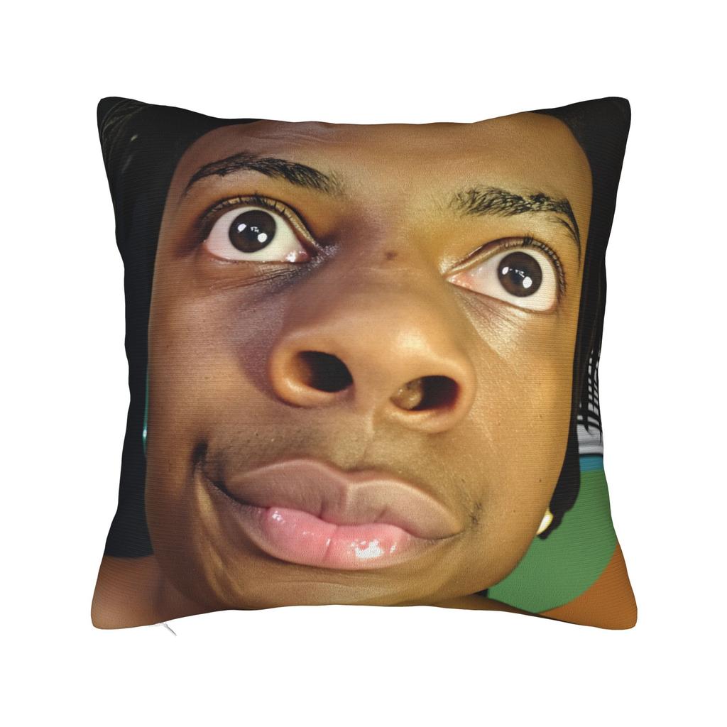 Ishowspeed Extra Meme Pillow Case Retro Trendy Pillow Cover Soft Pillowcases For Sofa Car Home Decor