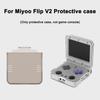 Прозрачный жесткий чехол из ПК для Miyoo Flip V2/Miyoo Flip Ударопрочный Устойчивый к царапинам Нескользящий Премиальный Ультрапрозрачный Защитный чехол