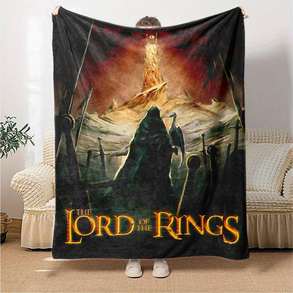 1pc The Lord of the Rings Flannel Blanket Soft Warm Throw for Home, Office, Travel, All-Season Cozy Bedding Gift L1378