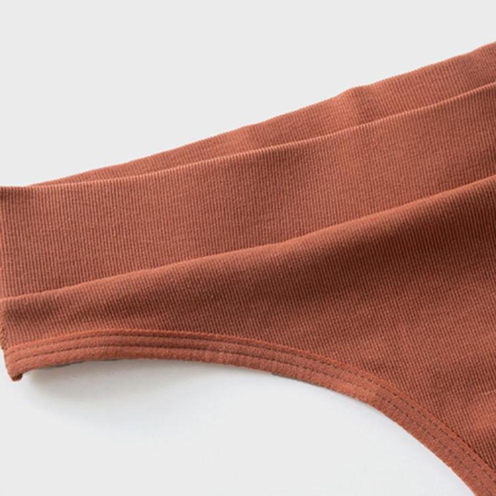 Женские хлопковые стринги с низкой талией и высокой вилкой, дышащие хлопковые спортивные трусы для фитнеса и фитнеса