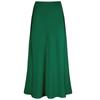 Elegant High Waist Fishtail Satin Midi Skirt for Women