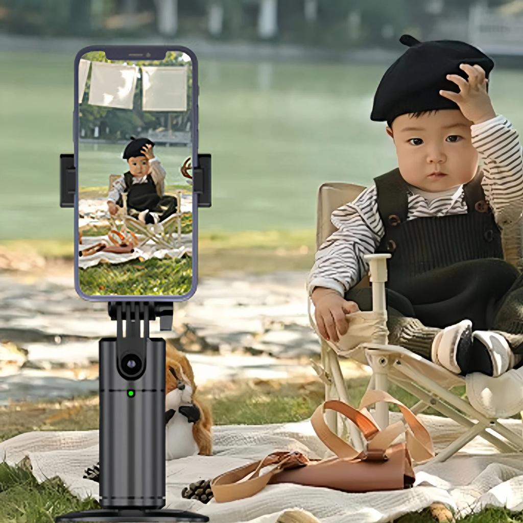 Intelligent Smartphone Gimbal Stabilizer 360° Rotating Facial Recognition Gimbal Vlog Recording