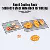 Охлаждающая стойка из нержавеющей стали для выпечки, гриля. Прочная конструкция проволочной сетки. Быстрое охлаждение. Высокая термостойкость. Легко чистится. Многофункциональность.