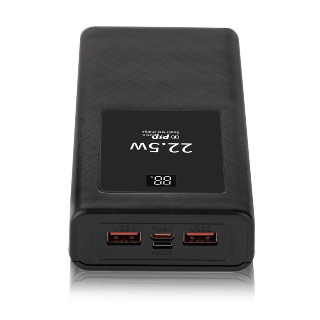 Набор Корпусов для PowerBank 20000 мАч Мобильные Зарядные Устройства Встроенный Кабель PD22.5W Быстрая Зарядка ЖК-Дисплей Корпус