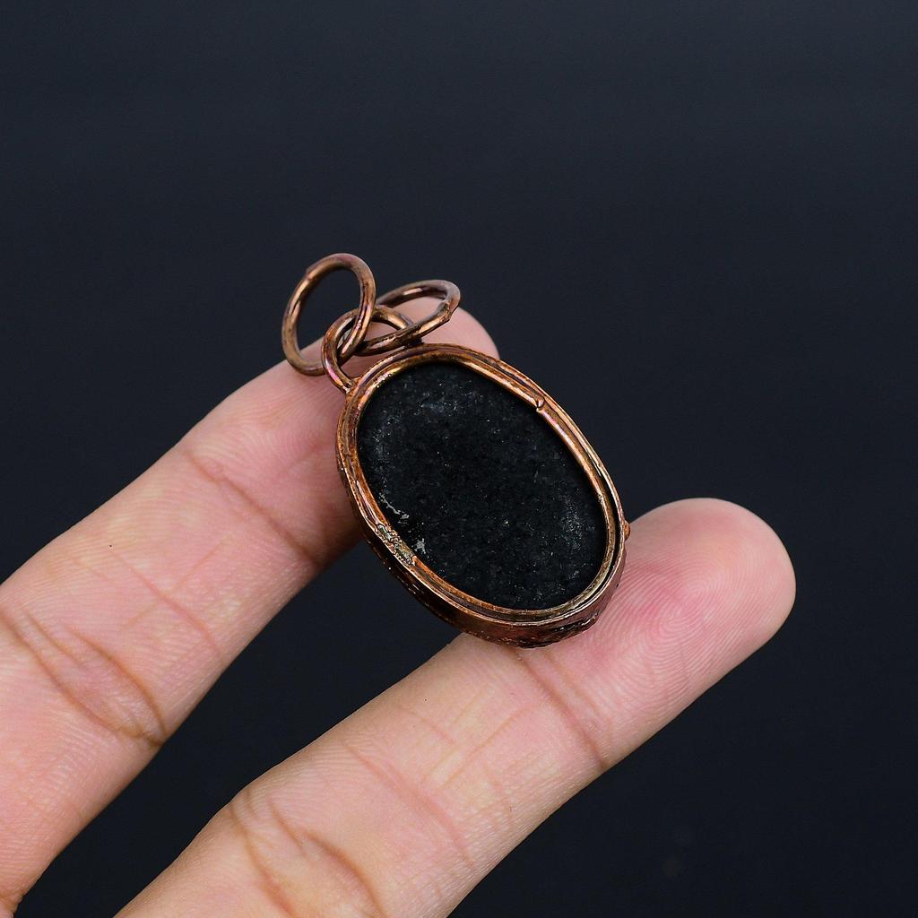 Подвеска из меди с гальваническим покрытием раковиной абалона, Ювелирные изделия с подвеской из драгоценного камня ручной работы, Подарки для жены, Совершенно новая подвеска