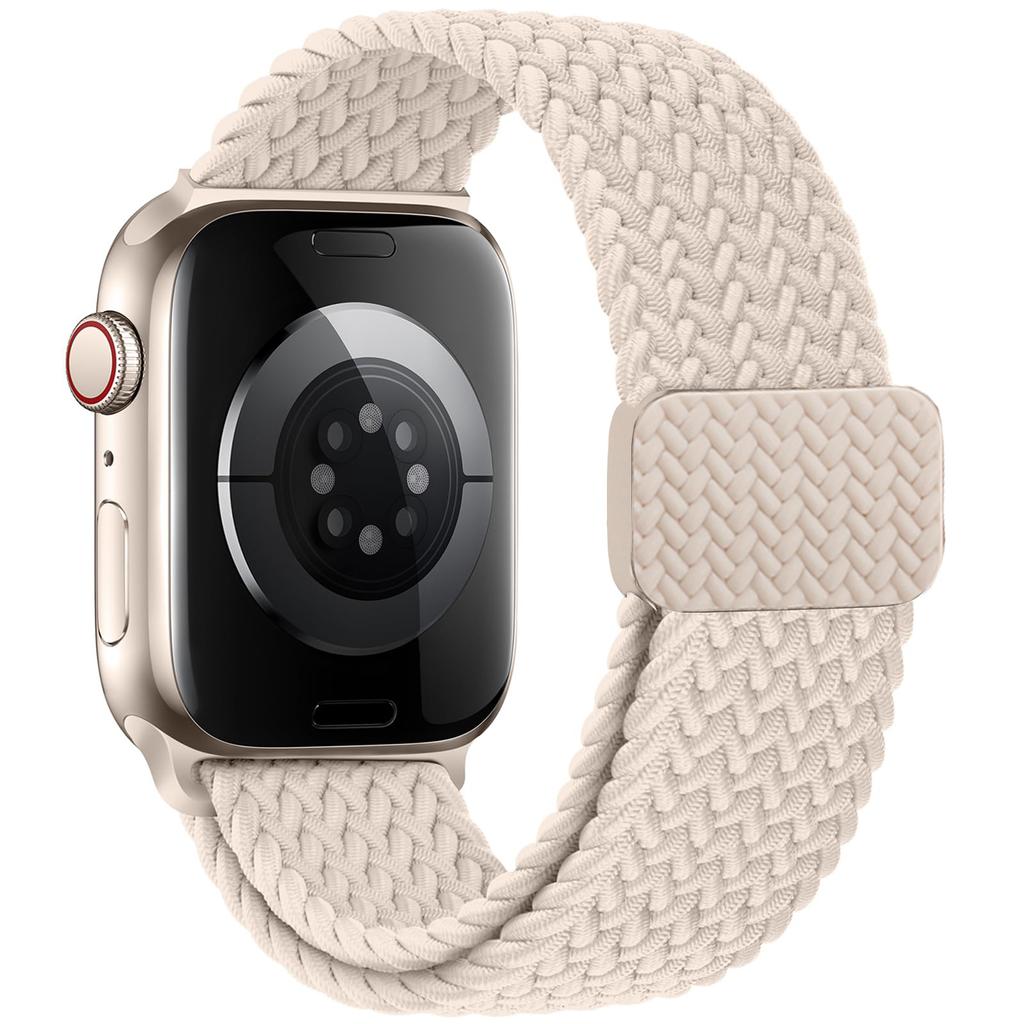 Ремешки Для Apple Watch Браслет 40мм 44мм 45мм 41мм 42 46мм 49мм Магнитный Плетеный Браслет ремешок iWatch Серия 10 se 7 8 9 Ultra 2