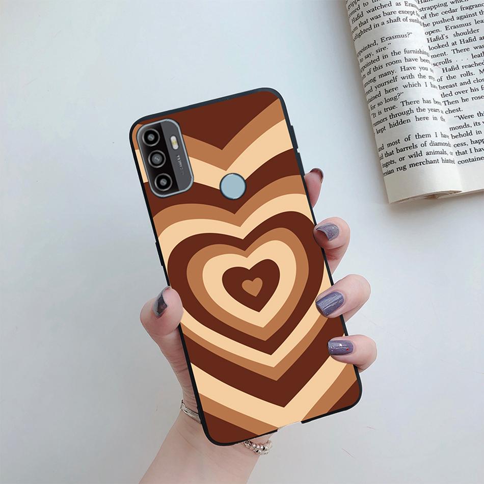 Чехол для OPPO A53S 2020 Мультяшный Coque Сердце Нарисованный Силиконовый Задняя Панель Телефона Для oppo a53s A 53s A53 s oppoa53 2020 Чехол-Ракушка