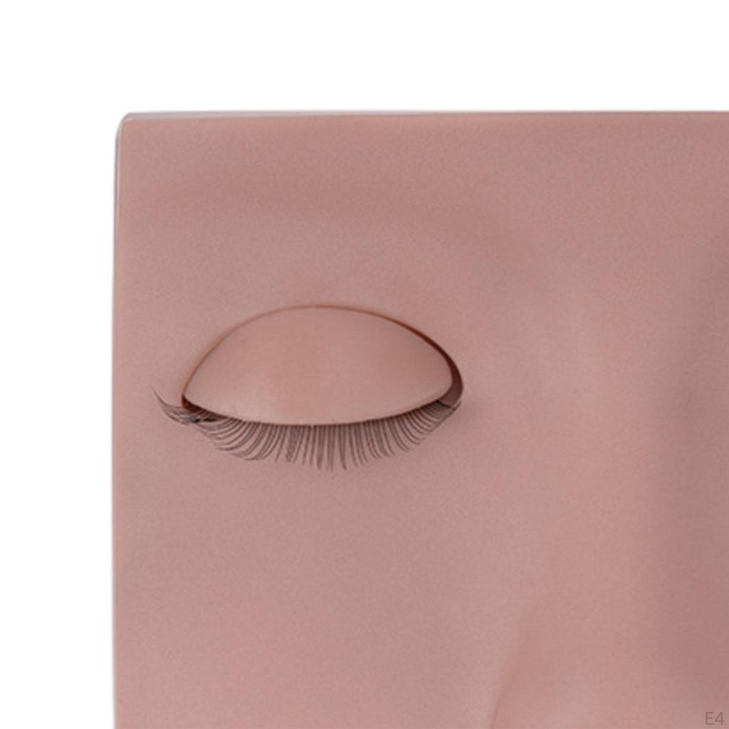 Голова манекена для ресниц Портативная учебная макияжная терапия для век Умывание лица