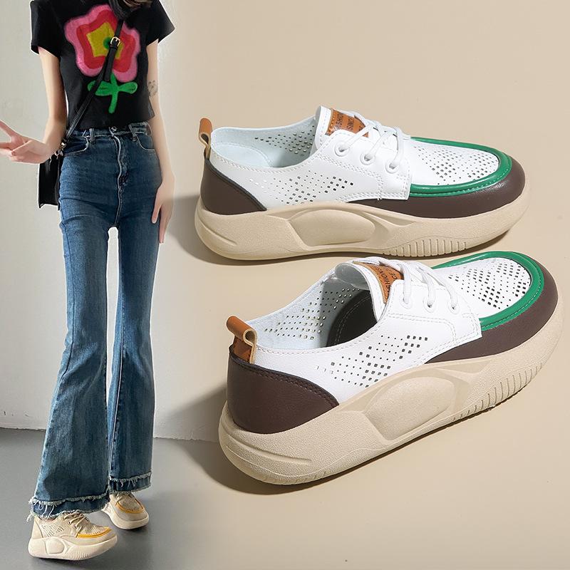Fashion Summer 2024 New Women Shoes Fashion Thick Sole Mixed Colors Casual Shoes for Women Mesh Breathable Anti Slip Sneakers Women