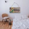 Lightweight Sunflower Welcome Sign Hanging Wooden Decoration Sign Welcome Door Sign  Kitchen