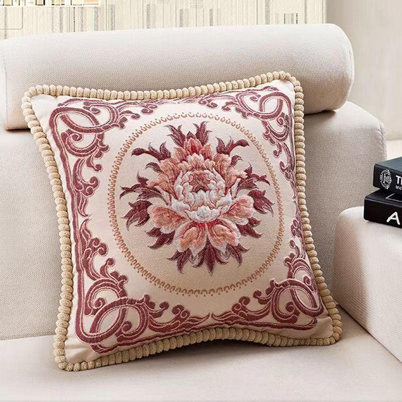 Моющиеся чехлы на подушки в европейском стиле с принтом, наволочка для дивана для гостиной, автомобильная подушка, подушка для поясничной поддержки, съемный чехол