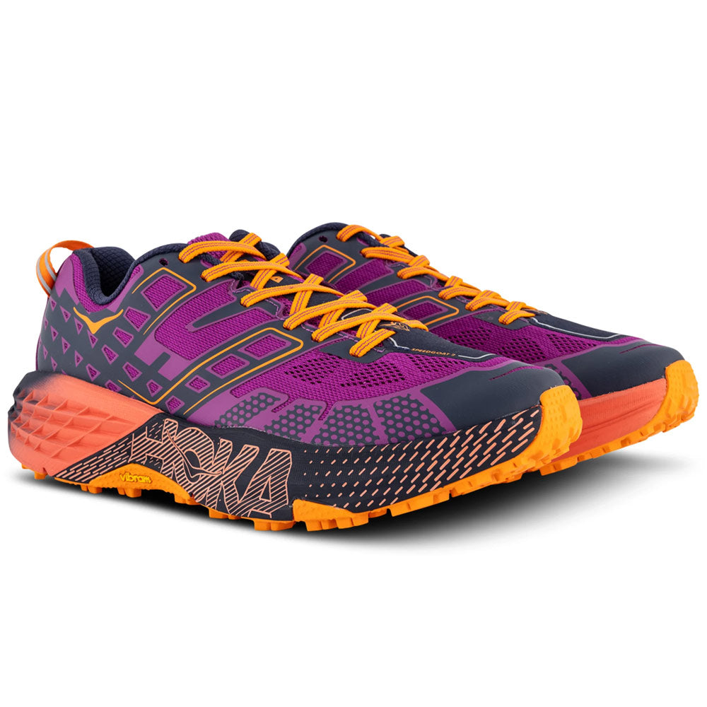 HOKA Speedgoat 2 Low Wild Flower Electric Tangerine Кроссовки Унисекс Фиолетовый 1162710-WRC