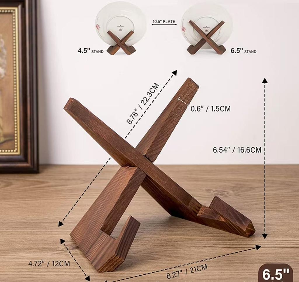 Wooden restaurant Household recipe rack Kitchen menu display rack Hanging study desktop reading Wooden book stand