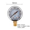 TS-50-14 1/4'' NPT Bottom Mount Pressure Gauge Dual Scale Water Pressure Gauge 0-200 PSI Test Range Oil Pressure Gauge