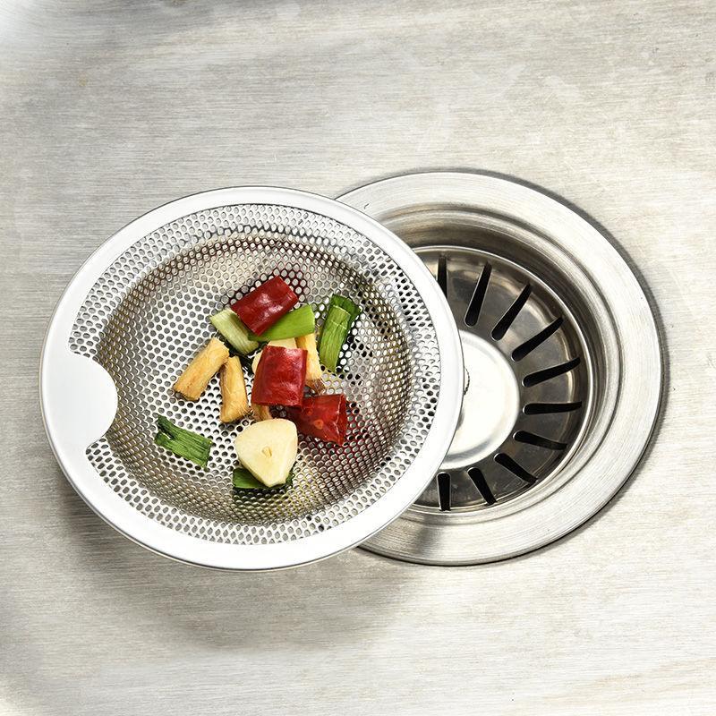 1 шт., фильтр для кухонной мойки, сетчатый фильтр для раковины из нержавеющей стали, фильтр для раковины в ванной, фильтр для сливного отверстия, ловушка, сетка для мусора