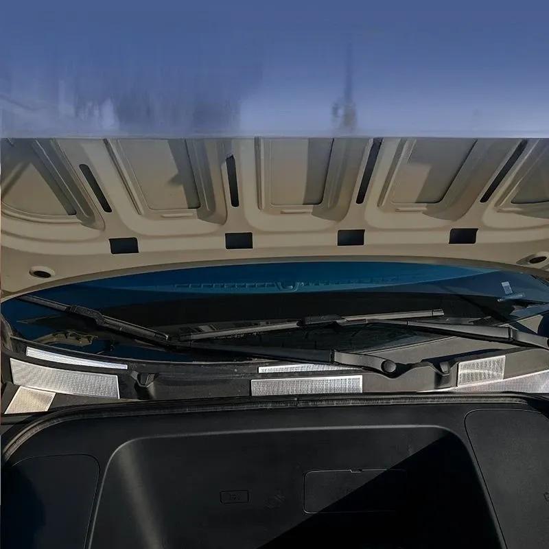 Для Geely EX2 2025 2026 Защитная крышка воздухозаборника капота двигателя спереди из нержавеющей стали