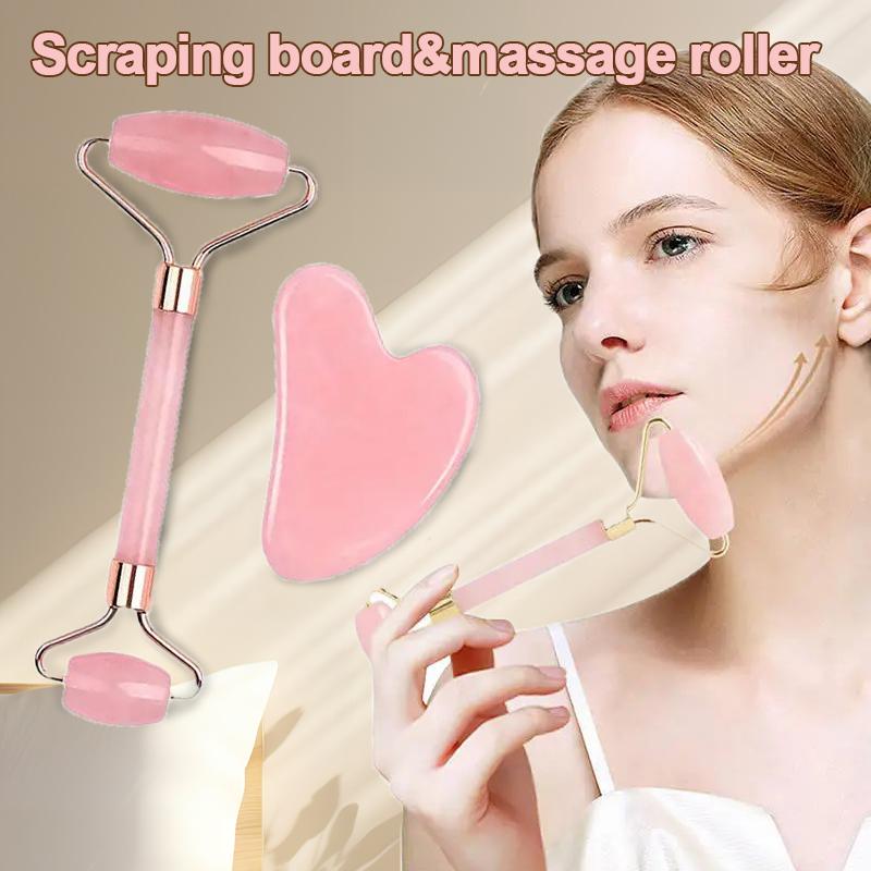 1pc/2pcs Guasha Scraper Facial Massager Gouache Scraper Face Massage Acupuncture Gua Sha Board Acupoint Eye Care SPA Detox Tool