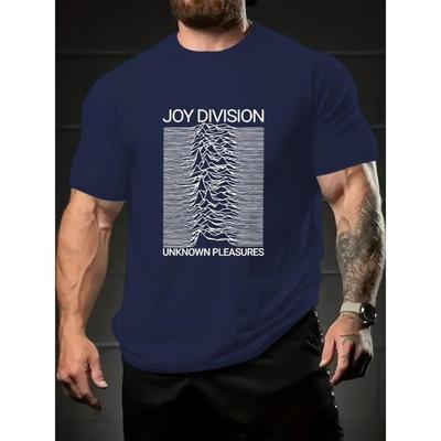 Футболка Joy Division Unknown Pleasures, мягкая, дышащая и не выцветающая, классический крой для повседневной носки.