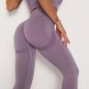 Fashion Casual Comfort Versatile Seamless Knitted Smile Pants Moisture Wicking Yoga Pants Exercise Fitness Pants Sexy Peach Butt Tight Bottoming