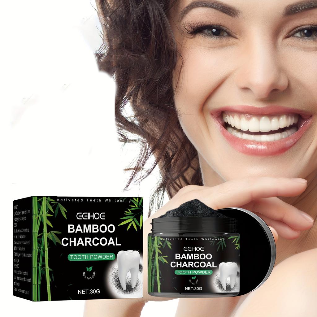 Activated Carbon Teeth Whitening Powder for Deep Cleaning of Dental Stains and Dirt, Refreshing Breath, and Whitening Teeth Powder