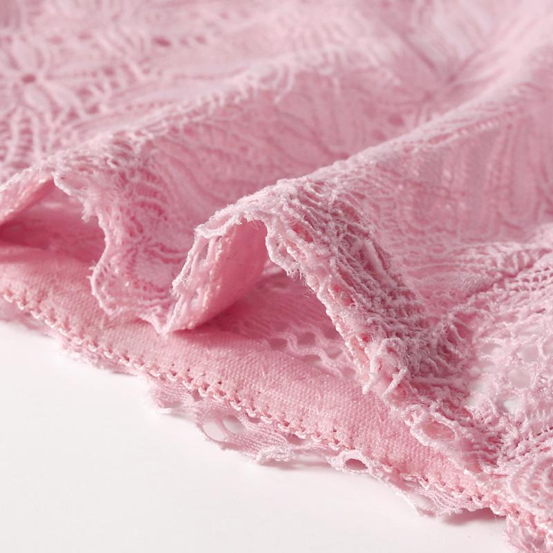 CINOON Сексуальные женские трусики кружевные трусы средней талии в форме листа полые боксеры нижнее белье однотонное дышащее нижнее белье