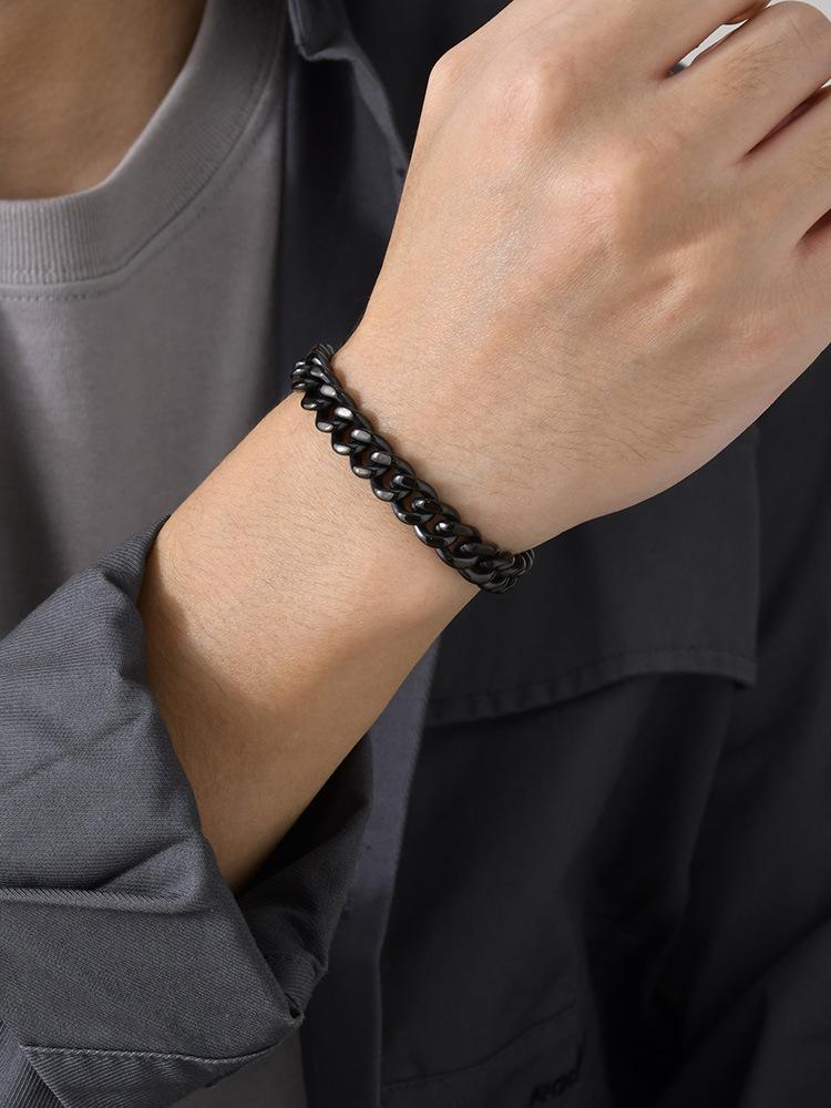 Браслет для мужчин и женщин в стиле панк 3/5/7/9/11 мм, кубинская мода, хип-хоп, цепочка, звено, ювелирные изделия, подарок, винтажный браслет, изящные ювелирные изделия