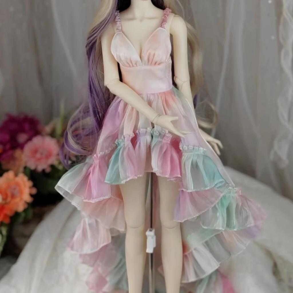() Одежда для кукол 1/3 1/4 1/6 для BJD кукол 60/45/30 см, Игрушки для девочек DIY, Платье-юбка принцессы, Аксессуары для кукол, Без кук