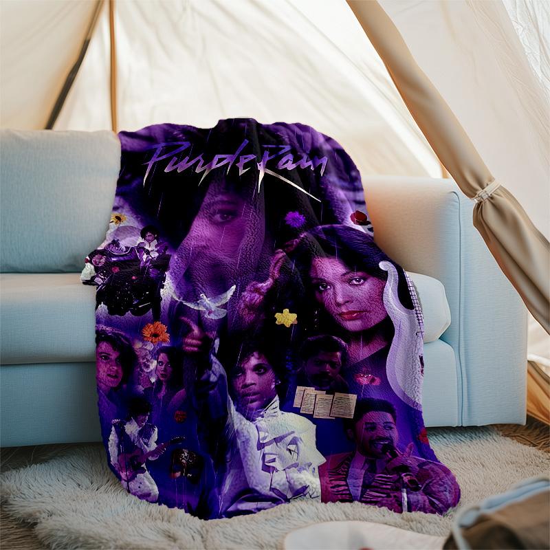 Purple Rain1 printed throw blanket—lightweight,soft,warm;versatile blanket for all seasons—perfect as &air-conditioning throw,nap blanket