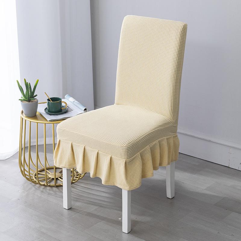 Эластичный утолщенный универсальный комплект чехлов для стульев и табуретов для обеденного стола