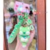 Cute Cartoon Cat Silicone Keychain Originality Bag Pendant For Gift Kids