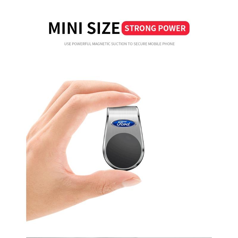 Car Magnetic L-shaped AMG Badge Car Dedicated GPS Phone Holder Car Goods For Ford Focus Mondeo Kuga Fiesta MK7 Escort Explorer Edge 2 4 MK2