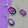 Bio-Tourmaline Quartz Jewelry Set 18-20'' Handmade For Womens Unisex New