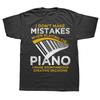 Keyboard Pianist Music Musician Piano T Shirts Cotton Streetwear Short Sleeve Birthday Gifts Summer Style T-shirt Mens Clothing#Color