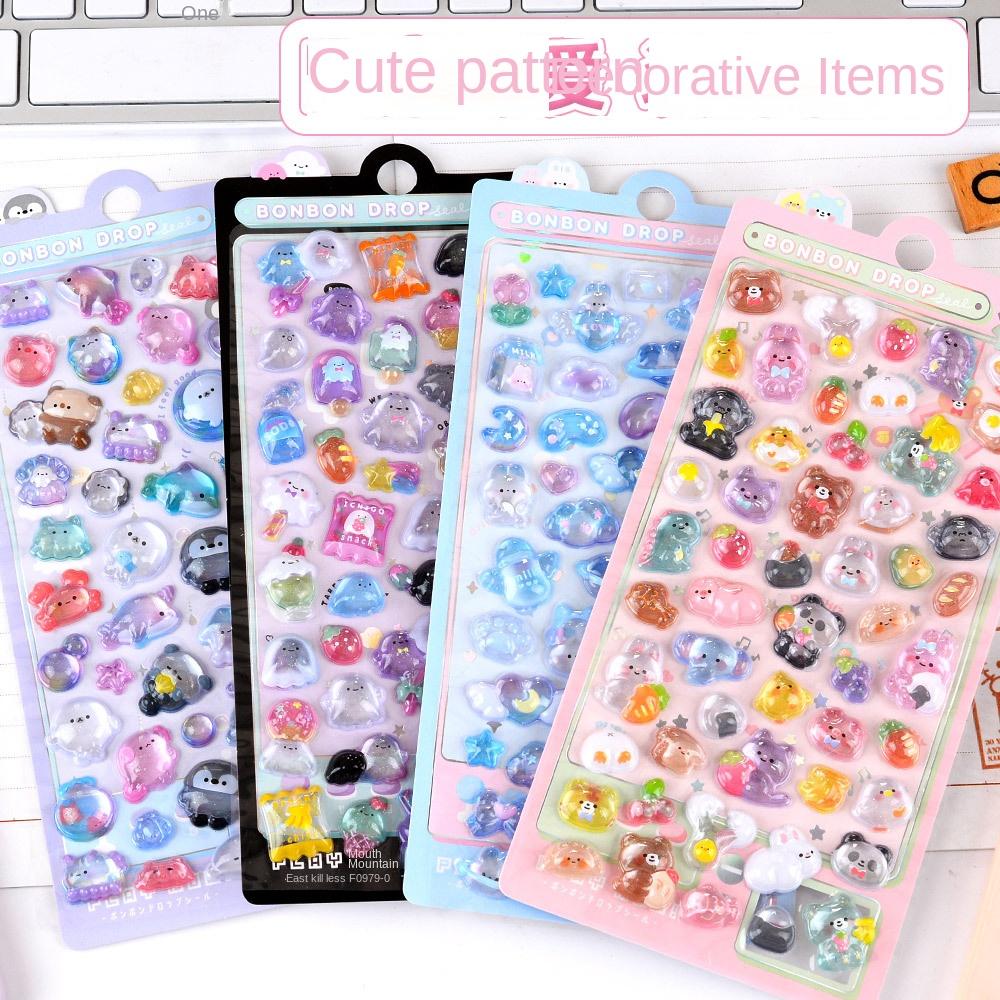 Mobile Phone Decoration 3D Stickers DIY Acrylic Diamond Patch Funny Gooka Decorative Stickers