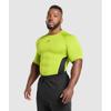 Gymshark Футболка Element Baselayer ZesT Green Black A2b4c EC31