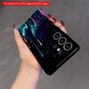 2DFlat Samsung phone case Glowing Ink Cascade Phone Case Applicable to Galaxy S23 S24 S25ULTRA S26 A12 A14 A15 A16 A54 A55