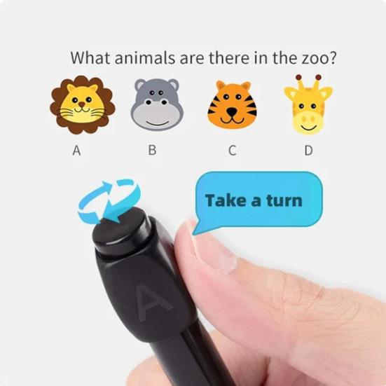 Гелевая ручка ABCD Rotation Answer с бесшумным подшипником, снимает тревогу, новый дизайн, вращающаяся гелевая ручка, школьные принадлежности