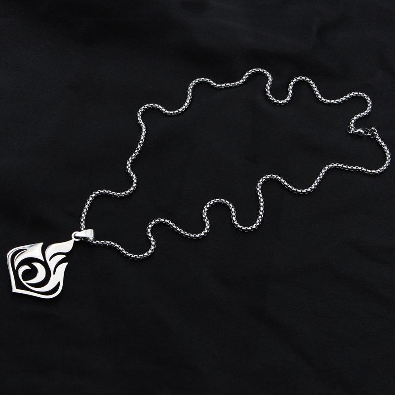 Модное ожерелье Genshin Impact из нержавеющей стали «Глаз Божий», семь элементов, игровая тема, ожерелье для мужчин и женщин, ювелирные изделия в стиле аниме для косплея