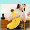 Fruitshaped Plush Banana Cushion With Short Pile Fabric Kids Bedroom Decor