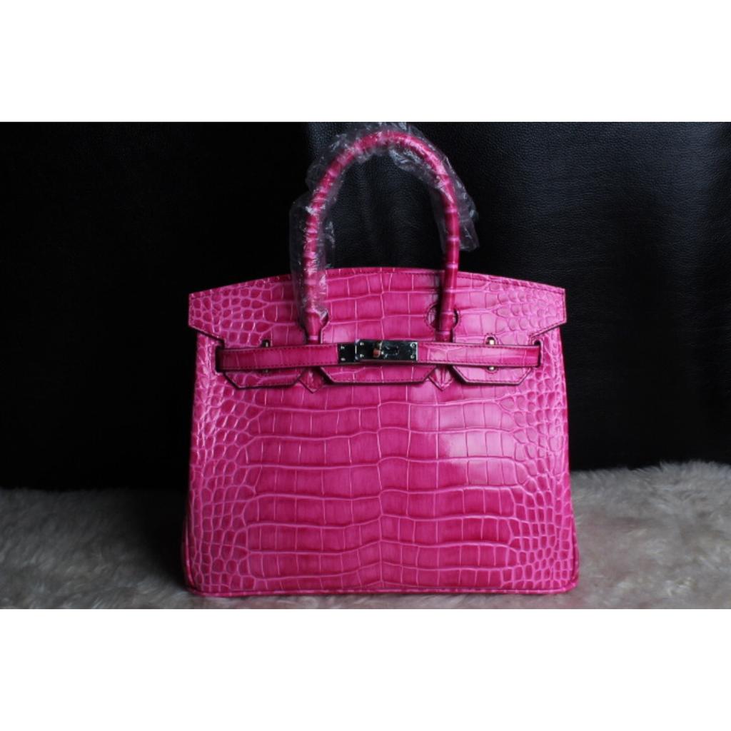 FD64102940 осень и зима новая платиновая серия макарон узор крокодила портативная наплечная сумка из коровьей кожи 25 см