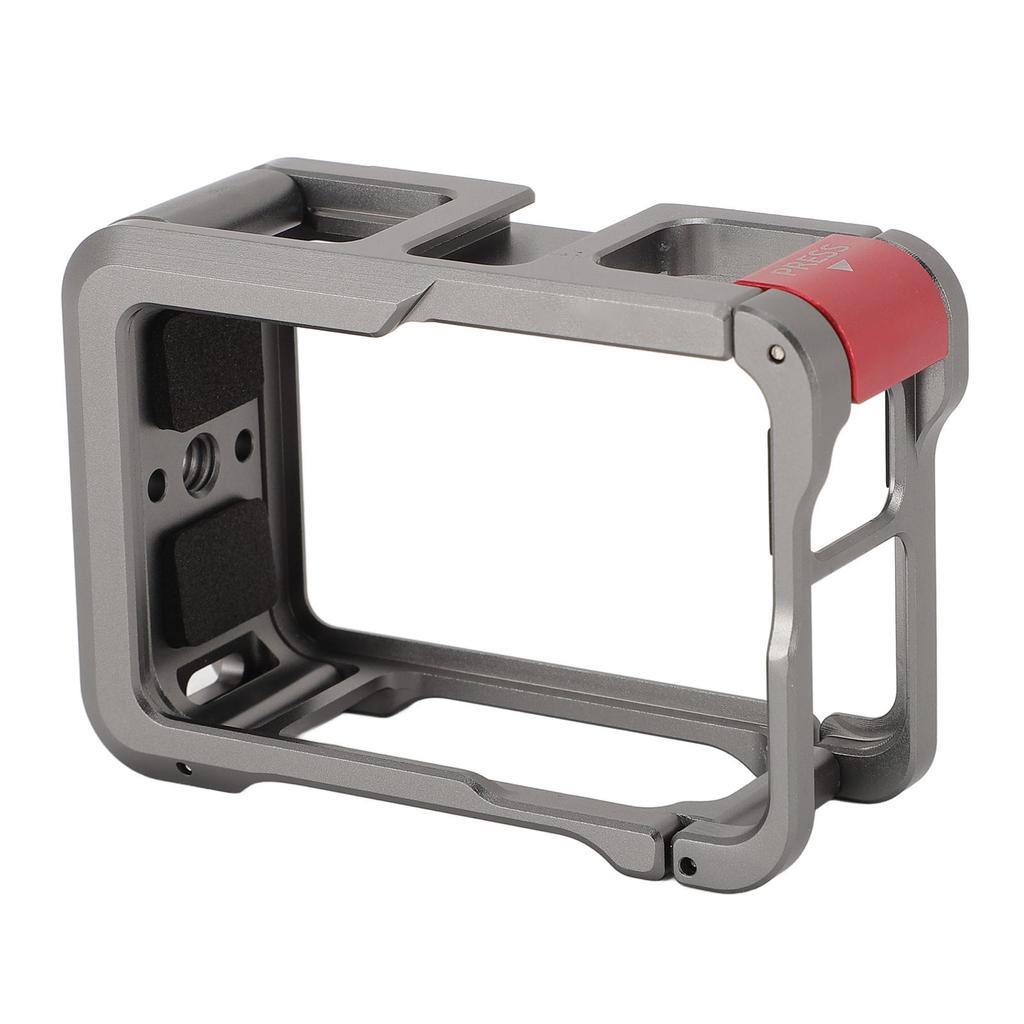 Action Camera Cage with Magnetic Base Anti Slip Pad Easy Disassembly Aluminum Alloy Protective Frame