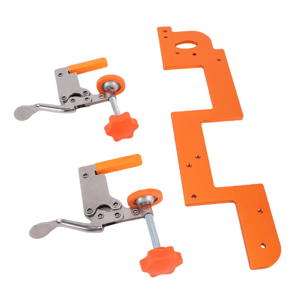 Embedded Handle Slotting Template Wardrobe Cabinet Door   Positioning Tool with Stainless Steel Fixed Clamp Bearing Cutter