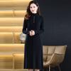 New Autumn Winter Long Over-the-knee Loose High-end Dress Solid Color Mid-length Knitted Sweater Skirt Base