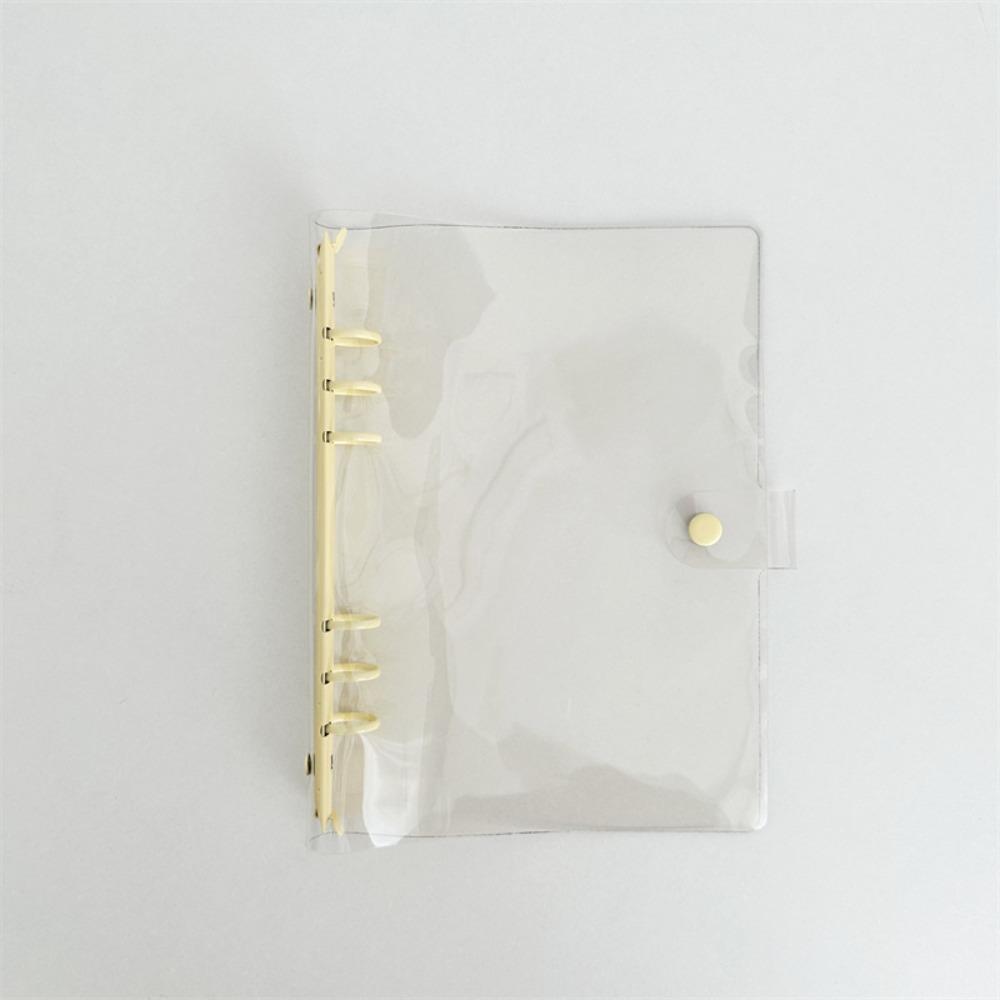 Прозрачный А5 Биндер ПВХ и Металл Держатель для фотокарточек Красивая Обложка для блокнота на кольцах Дневник